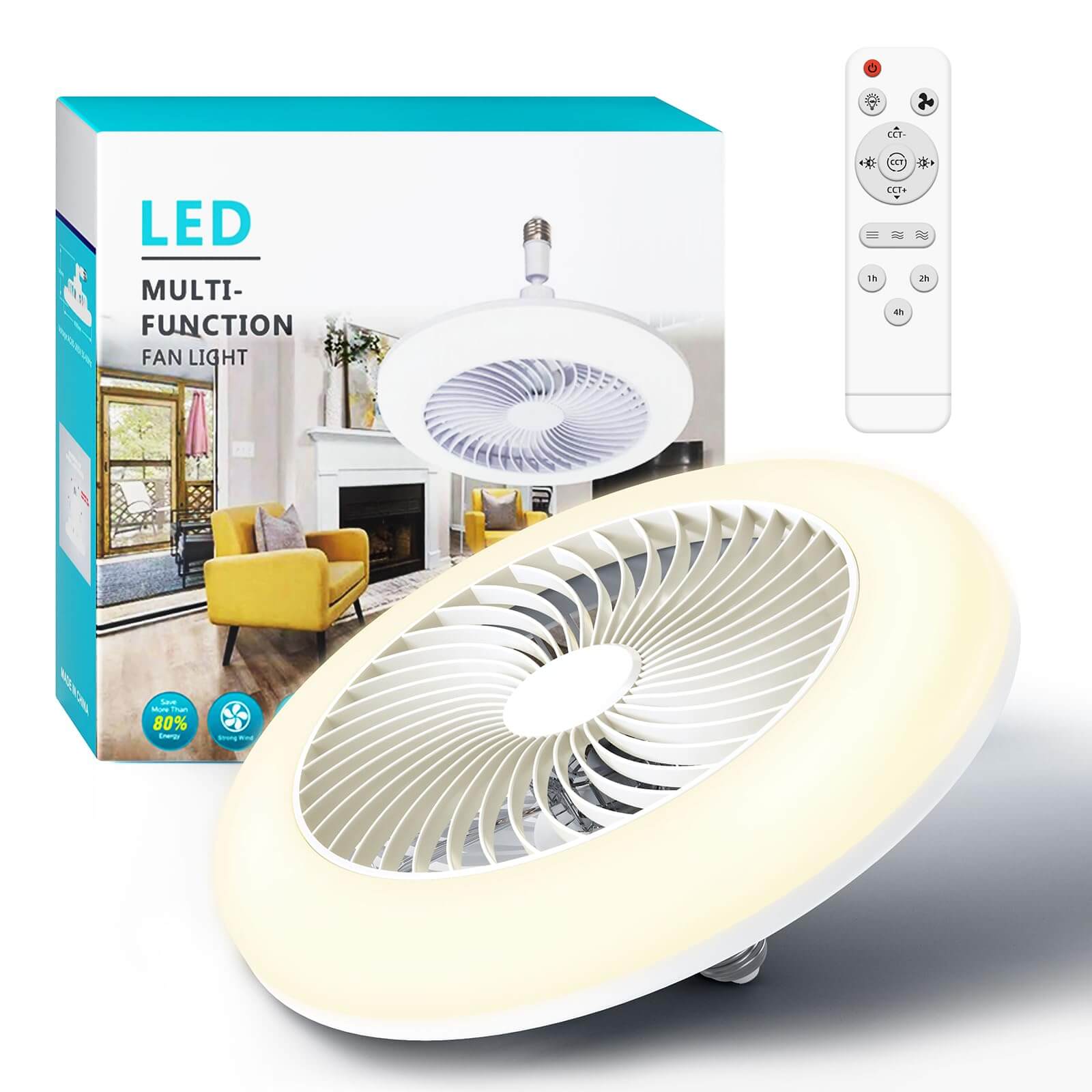 LED Multi-Functional Fan Light | Dimmable LED Light + Fan in One 